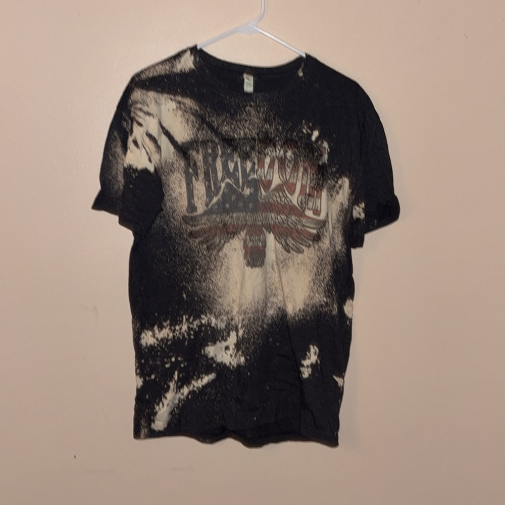 Patriotic bleach, tie-dye freedom, Fourth of July shirt